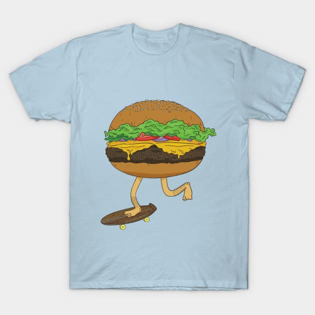 Skate Burger T-Shirt by RBJ2